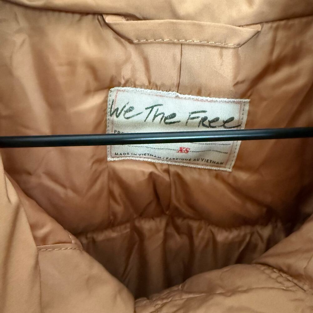 WE THE FREE PEOPLE Women's XS Oversized Duvet Bomber Jacket Doe Peach FLAW - Picture 7 of 13